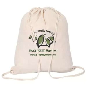 Natural Cotton drawstring bag & Backpack for Indian Exporter