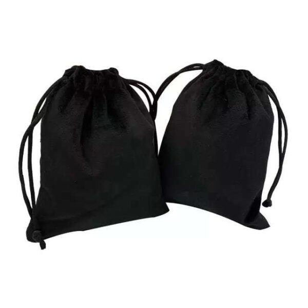 Black Fabric Pouches