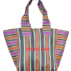 nylon shopper tote