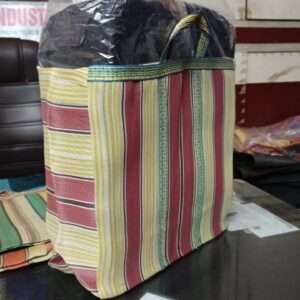 Corus Striped Nylon shopping bag manufacturer and exporter Delhi