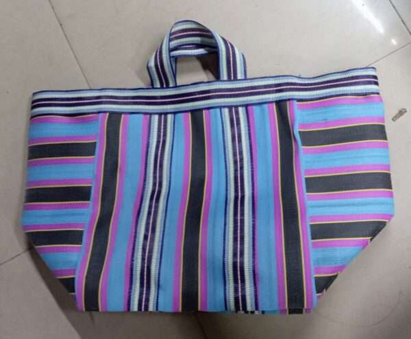 Corus Striped Nylon shopping bag manufacturer and exporter