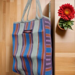 Corus Premium Recycled Nylon Market Tote Bag with Premium Cotton Webbing Strap