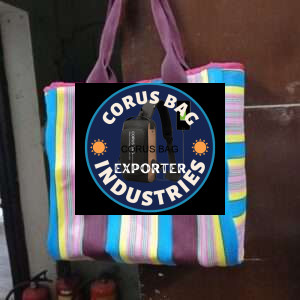 Corus Premium Striped Nylon shopping and Beaches Bags Corus Premium Striped Nylon shopping and Beaches Bags