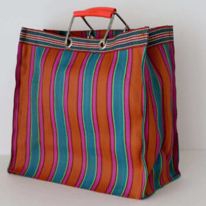 Recycled Plastic Bag with Aluminum Handle for Shopping