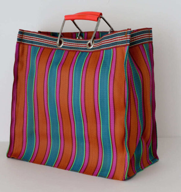 Recycled Plastic Bag with Aluminum Handle for Shopping