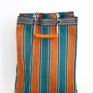 Recycled Plastic Bag with Aluminum Handle – Stylish & Strong