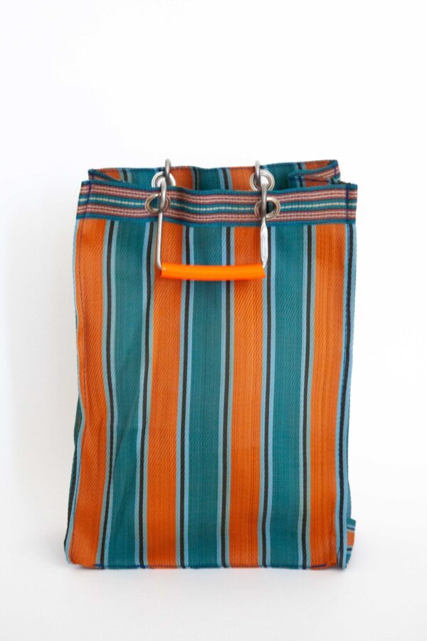 Recycled Plastic Bag with Aluminum Handle – Stylish & Strong